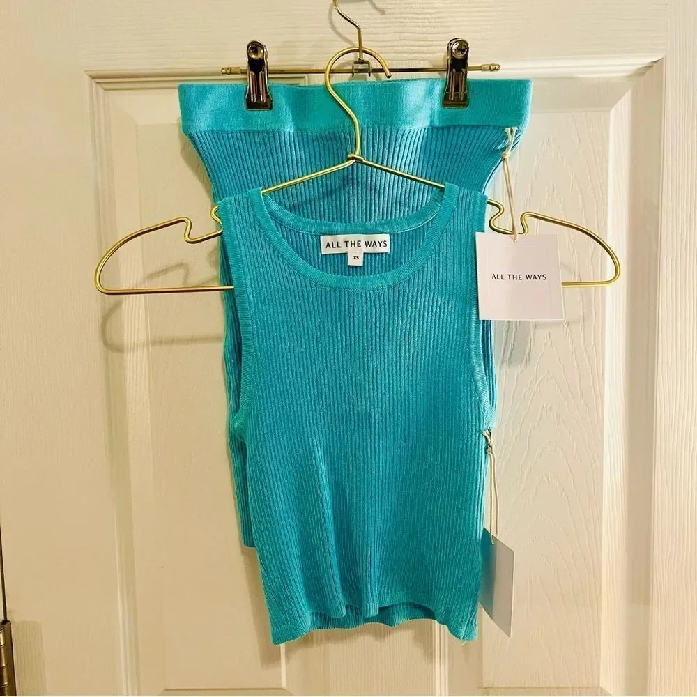 All The Ways Teal Sleeveless Outfit NWT!